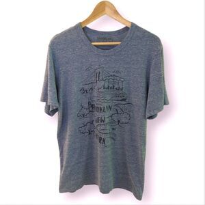 Brooklyn Industries Blue Graphic Tee